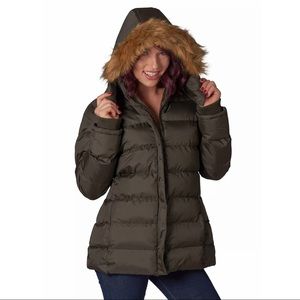 U2Wear Large Black Puffer Coat Faux Fur